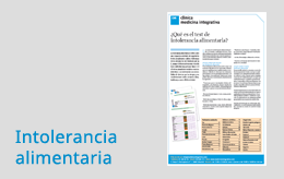 Intolerancia alimentaria